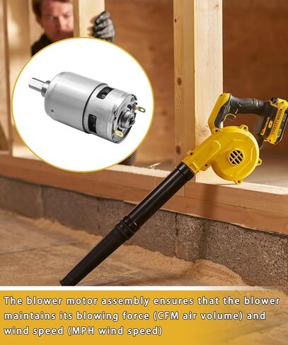 N433225 Blower Motor Assembly Compatible with DeWalt DCE100M1 DCE100B, Fits for Craftsman CMCBL0100B Leaf Blowers in Kuwait