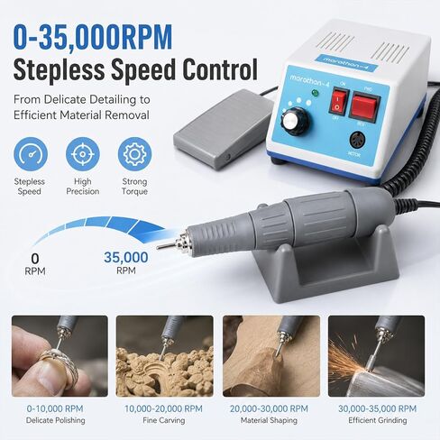 Marathon-4 Micromotor H37L1 Handpiece, 35000RPM, Foot Pedal in Kuwait