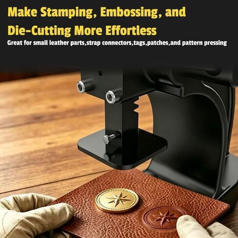 Arbor Press Attachment Foot for 1 Ton,2 Ton,3 Ton Arbor Press | Metal Flat Base for Leather Stamping, Embossing & Die Cutting | No Drilling — Mounts via Built-in Holes & Screws in Kuwait