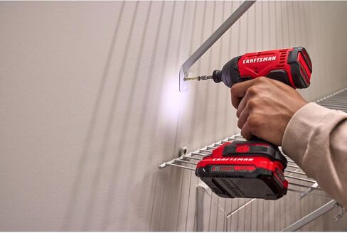 CRAFTSMAN Cordless 1/4 Impact Driver with 2 Ah Lithium Ion Battery, Charger and PH2 Screwdriving Bit, LED Light, High Torque, Variable Speed, 2900 RPM (CMCF801D1) in Saudi Arabia