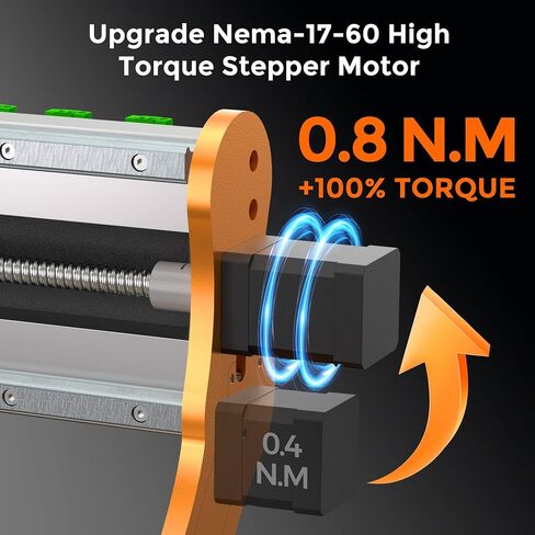 LUNYEE 3020 Nova CNC Router Machine, All-Metal XYZ Axis Linear Guides and Ball screw with 800W Trimmer Router, Suitable for Cutting Aluminum, Brass, Wood, Acrylic, MDF, and Plastics in Kuwait