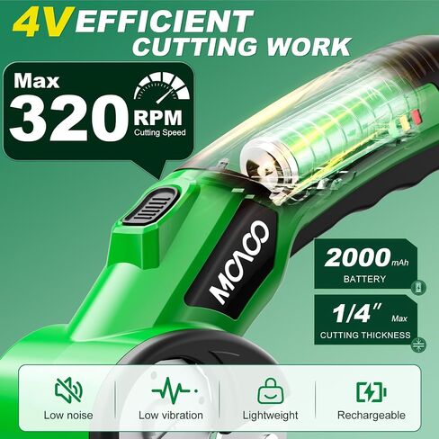 Electric Cardboard Cutter, Cordless Electric Scissors, 4V Electric Box Cutter with 2 Blades, Safety Lock & LED Light, Powerful Cutting for Cardboard Box, Plastic, Leather, Fabric in Kuwait