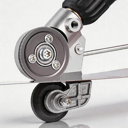 Metal Sheet Cutter Drill Attachment - Electric Shears Nibbler for Iron, Steel, Copper, Aluminum - Heavy Duty Metal Cutting Tool for Power Drill | Great for DIY projects — quickly cuts thin flat metal sheets and metal mesh. in Kuwait