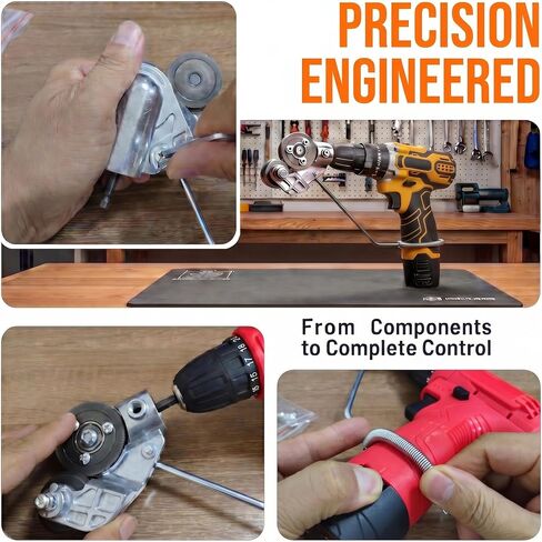 Metal Sheet Cutter Drill Attachment - Electric Shears Nibbler for Iron, Steel, Copper, Aluminum - Heavy Duty Metal Cutting Tool for Power Drill | Great for DIY projects — quickly cuts thin flat metal sheets and metal mesh. in Kuwait