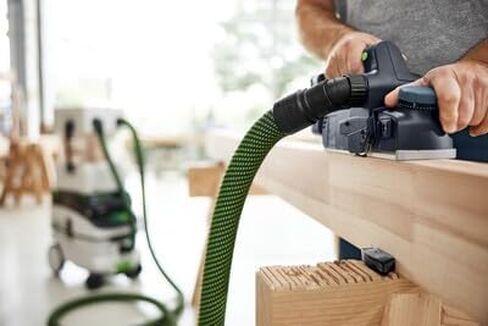 Festool 578001 HLC 82 EB-F-Basic Cordless Planer | Brushless Helical Cutterhead Planer with 1" Rabbeting Depth, Integrated V-Grooves & Dust Extraction in Saudi Arabia