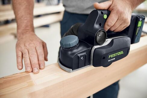 Festool 578001 HLC 82 EB-F-Basic Cordless Planer | Brushless Helical Cutterhead Planer with 1" Rabbeting Depth, Integrated V-Grooves & Dust Extraction in Saudi Arabia