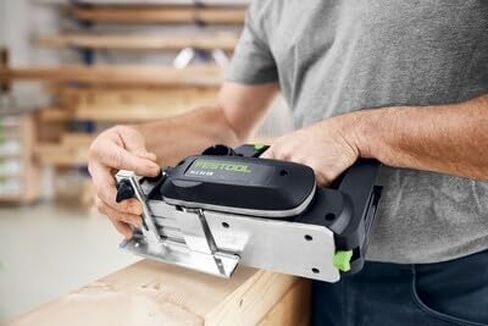 Festool 578001 HLC 82 EB-F-Basic Cordless Planer | Brushless Helical Cutterhead Planer with 1" Rabbeting Depth, Integrated V-Grooves & Dust Extraction in Saudi Arabia