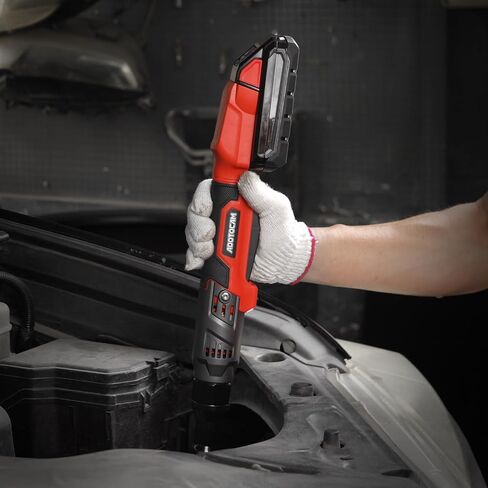 3/8" Cordless Ratchet Wrench for Milwaukee 18V Battery(Tool Only),75FT-LBS(102N.m) Extended Electric Ratchet Wrench with Variable Speed, LED Light, 1/4"&1/2" Adapter,3" Extension Bar in Kuwait