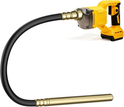 Handheld Concrete Vibrating Tool, Compatible with Dewalt 20V Battery(No Battery), 800W Cordless Electric Concrete Vibrator with 3.8ft Shaft Rod, 6000RPM Portable Vibrator for Remove Air Bubble in Kuwait
