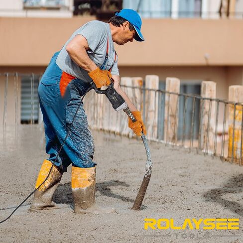 Handheld Concrete Vibrating Tool, 1500W Electric Concrete Vibrator | 6.6ft Shaft Rod, 14400VPM, Portable Pencil Cement Vibrarator, Remove Air Bubble and Mix Concrete in Kuwait