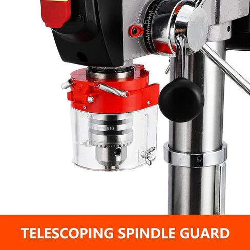 13 in Floor Drill Press, 7.5 Amp 120V, 288-3084 RPM Variable Speed Cast Iron Bench Drill Press, 0-45°Tilting Worktable, Tabletop Drilling Machine for Wood Metal in Kuwait
