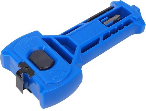 Acouto Door Mortise Tool with Scoring Chiseling Tools, Reversible Round Installation Kit for -3/8in or -3/4in Thick Doors, Includes Drill Bit & Instruction Manual in Kuwait