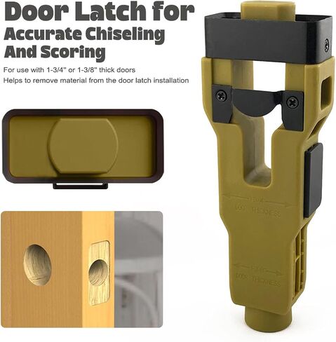 Pongnas Door Mortise Tool Door Installation Kit Cutting Tool with Contour Blades for Accurate Chiseling and Scoring on 1-3/4in or 1-3/8in Doors in Kuwait