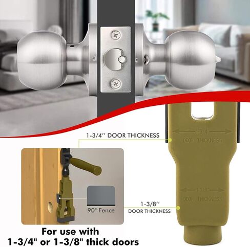 Pongnas Door Mortise Tool Door Installation Kit Cutting Tool with Contour Blades for Accurate Chiseling and Scoring on 1-3/4in or 1-3/8in Doors in Kuwait
