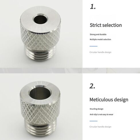8Pcs Stainless Steel Drill Bushings Set with 3-10mm Inner Diameters M14x1.5 Threads for Precise Drilling Secure Grip in Kuwait