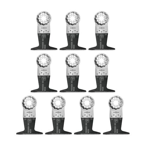 Fein E-Cut Precision Saw Blade - 2-1/2" Width, 2" Length | For All Wood Materials, Drywall and Soft Plastics, Double-Row Japanese Teeth, Extra-Wide Shaped, 10-Pack - 63502230290 in Saudi Arabia