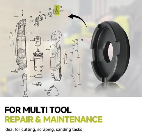 692512002 Sleeve Compatible with Ryobi Oscillating Multi Tools, 2-Pack | Fits MT100 MT100G NT1MT P343 P570 PCL430, Also Compatible with Ridgid R8223403 R8223404, Metal Spacer Bushing in Kuwait
