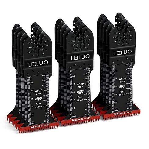 LEILUO 158 Pcs Multitool Blade Kits Cutting and Sandpaper Oscillating Tool Accessories Universal Oscillating Saw Blades with Storage Bag Compatible with DeWalt Makita Dremel and More in Kuwait