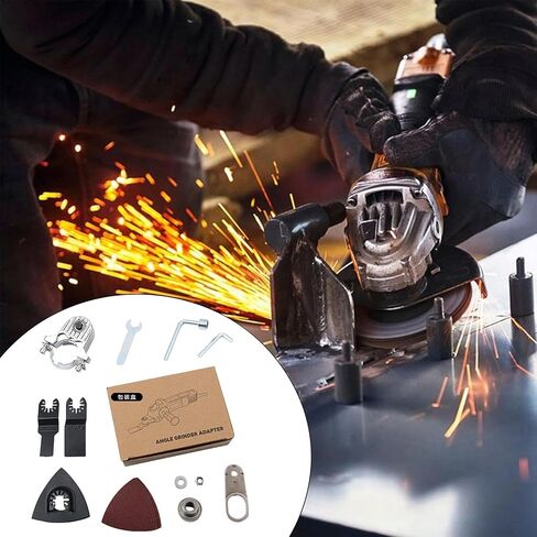 Angle Grinder Oscillating Tool Set | Multifunctional Oscillating Tool Accessories - Universal Joint Angle Grinder Modification for Grinding, Trimming and Removal in Kuwait