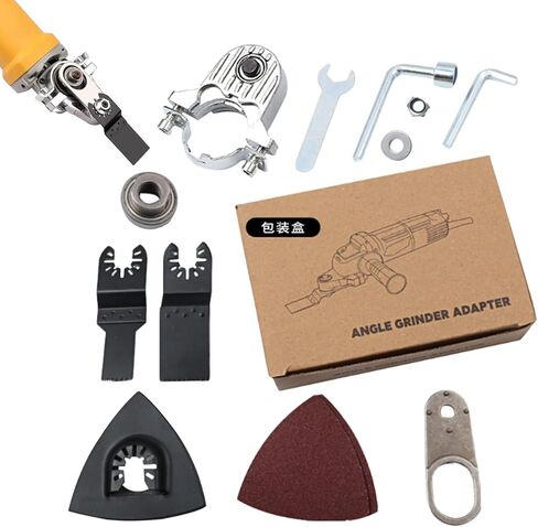 Angle Grinder Oscillating Tool Set | Multifunctional Oscillating Tool Accessories - Universal Joint Angle Grinder Modification for Grinding, Trimming and Removal in Kuwait