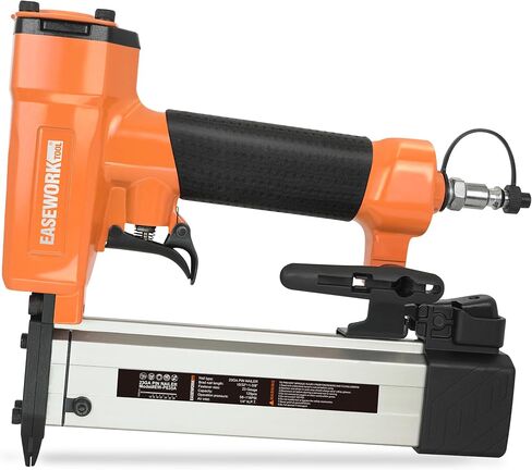 EASEWORK Pin Nailer 23 Gauge, Pneumatic Pin Nail Gun for 5/32" to 1" Pin Nails, Headless Micro Pinner Creates Invisible Holes, Extra Long Service Life, For Cabinet, Small Trim, Fine Molding, Crafts in Kuwait
