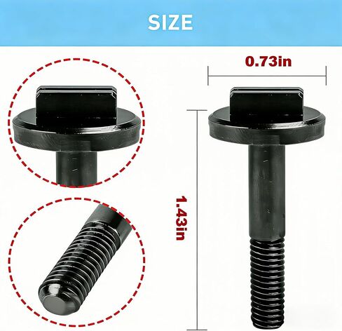 2pc Blade Backing Pad Screw Replacement For 2626-20 Replace 06-75-0025 | Hardened Alloy Steel Blade Lock Bolt,Blade Clamp Screw,Hex Socket Cap Bolt for Oscillating Tool Blade Change in Kuwait