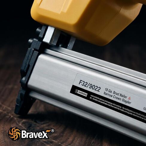 Nail Gun Cordless 18 Gauge Brad Nailer/Narrow Crown Stapler for Dewalt 20V Battery 2 in 1 Electric Staple Gun with 1000 Nails & Staples Battery Powered for Woodworking and DIY (NO Battery) in Kuwait