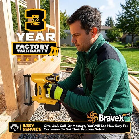 Nail Gun Cordless 18 Gauge Brad Nailer/Narrow Crown Stapler for Dewalt 20V Battery 2 in 1 Electric Staple Gun with 1000 Nails & Staples Battery Powered for Woodworking and DIY (NO Battery) in Kuwait