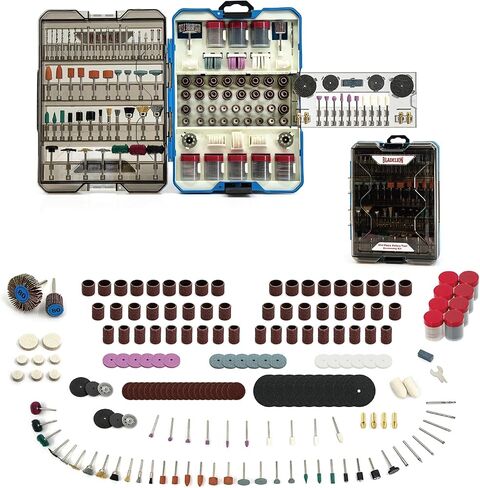 652-Piece Rotary Tool Accessory Kit, Dremel Compatible | Rotary Tool Bits for Cutting, Grinding, Sanding, Polishing, Cleaning, Drilling, Carving and Engraving in Kuwait