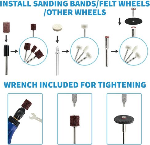 652-Piece Rotary Tool Accessory Kit, Dremel Compatible | Rotary Tool Bits for Cutting, Grinding, Sanding, Polishing, Cleaning, Drilling, Carving and Engraving in Kuwait