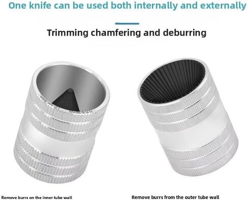 Other Hand Tools For CT-211 Professional Inner Outer Chamfer Tool Aluminum Alloy Shell 45 Blades Stainless Steel PVC Copper PPR Tube Deburring Reamer 6-36mm Heavy Duty（Color:Silver) in Kuwait