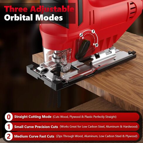 Cordless Jig Saw for Milwaukee 18V Battery, Brushless Jigsaw Tool 2900RPM with LED Light, 3-Position Orbital & ±45° Bevel Cuts for Metal/Wood/PVC Cutting（No Battery Included） in Kuwait