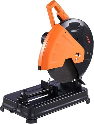 VEVOR Chop Saw, 7-1/4 in Stainless Steel Cold Cut Blade, 1200 W Motor, 4000 r/min Speed, 0-45° Adjustable Cutting Angle, Metal Cutting Chop Saw for Metal Square and Flat Tubes, I-Shaped Steels in Kuwait