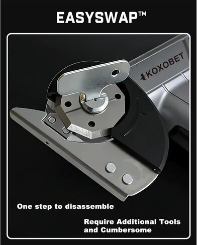 Electric Cardboard Cutter Scissors with LED Light, 2600mAh Rechargeable Battery, Brushless Motor, Tungsten Steel Blade, Cuts Cloth, Leather, Carpet, Silver Gray in Kuwait