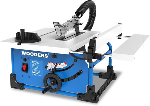 8-1/4-Inch Table Saw, 15-Amp 5500 RPM Motor, Heavy-Duty 80T Blade | Compact Woodworking Saw with Extendable Cast-Iron Table, 0-45° Bevel & Rip Fence, Ergonomic & Easy to Use for Home DIY in Kuwait