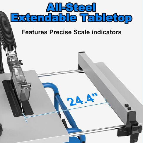 8-1/4-Inch Table Saw, 15-Amp 5500 RPM Motor, Heavy-Duty 80T Blade | Compact Woodworking Saw with Extendable Cast-Iron Table, 0-45° Bevel & Rip Fence, Ergonomic & Easy to Use for Home DIY in Kuwait