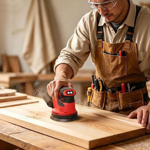 Brushless Cordless Random Orbital Sander for Milwaukee M18(NO Battery),5″Palm Sanding Machine Tool with 3-Speed,Dust Collector&10PCS Sandpapers for Woodworking,Auto Repair,Drywall, Polishing in Kuwait