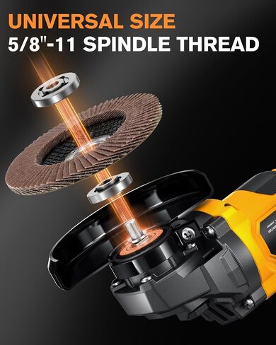 4-1/2" Cordless Angle Grinder Tool For Dewalt 20V (NO Battery) | Brushless Motor Efficiency, 3-Speed Adjustable Control, Quick Tool-Free Operation in Kuwait