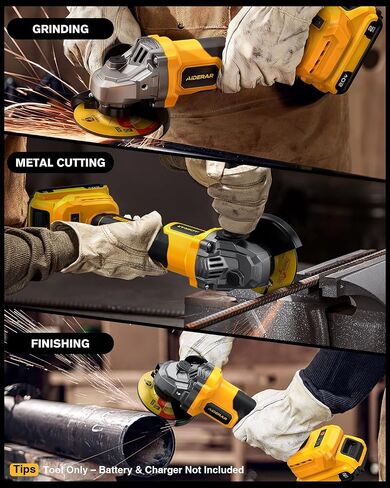4-1/2" Cordless Angle Grinder Tool For Dewalt 20V (NO Battery) | Brushless Motor Efficiency, 3-Speed Adjustable Control, Quick Tool-Free Operation in Kuwait