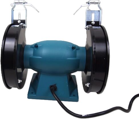 6" Bench Grinder 300W, 3540 RPM Electric Grinding & Polishing Machine, 2.5A with 2 Grinding Stones, Tool Rests & Eye Shields for Sharpening, Deburring, Rust Removal (Model VP11912A) in Kuwait