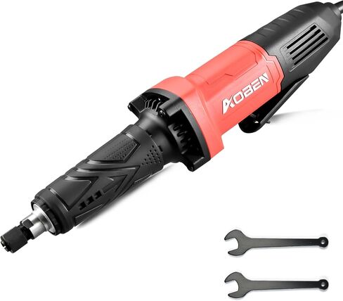 AOBEN Cordless Die Grinder, 25,000 RPM Electric Straight Grinder Tool with 2 x 4.0Ah Batteries & Charger, 1/4" Collet, 3-Speed Heavy-Duty for Metal Grinding, Polishing, Welding Repair, Tool Case in Kuwait
