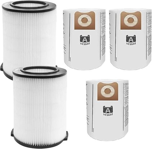 2-Pack VF4000 Replacement Filter for Ridgid 72947 Standard Wet dry Vac 5 to 20 Gallon 6-9 Gal Husky Vacuum Compatible WD5500 WD0671 RV2400A RV2600B Vac in Kuwait