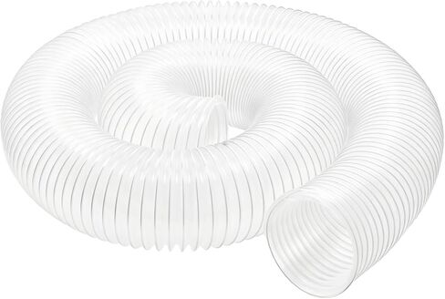 8" x 10FT PVC Dust Collection Hose, Heavy Duty Flexible Dust Collector Hose with Steel Wire Clamps for Woodworking, CNC Machines, Table Saws & Workshop Dust Collection Systems in Kuwait