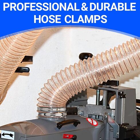 Hose Clamps,6 Pack 4 Inch Stainless Steel dryer vent clamp,Adjustable 3.5″ to 4.3″ Worm Gear Hose Clamps for Dust Collection, Dust Collector,Air Ducting,and Dryer Vent Hose in Kuwait