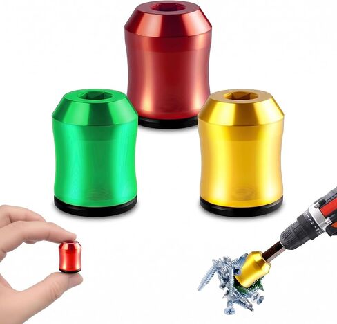 3 Pcs Screwdriver Head Magnetic Ring,Removable Magnetic Screw Holder For Hex Screwdriver And Power Bits,Universal Magnetic Screw Holder,Bit Magnetizer Ring For Power Tools, Mechanics And Carpenters in Kuwait