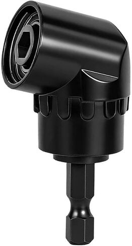 Right Angle Drill Driver - 105 Degree Adapter for Electric Drill & Screwdriver, Ideal for DIY Home Projects & Tight Space Repairs, Black in Kuwait