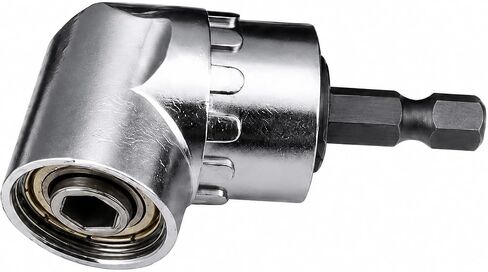 105 Degree Angle Bit Adapter Corner Tool for Electric Screwdriver Heavy Duty Carbon Steel 9.09cm Shaft for Tight Spaces in Kuwait