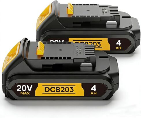 4Ah Replacement Compatible for Dewalt 20V MAX Battery with High Capacity | for 20 Volt Cordless Power Tools DCB201 DCB203 DCB204 DCB205 DCB206 DCD DCF DCG in Kuwait
