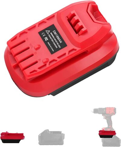 for Milwaukee to for Ryobi Battery Adapter (for M18 Battery Work for Ryobi 18V Tool) in Kuwait