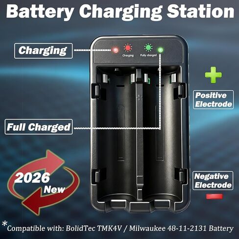 2Pack 3200mAh USB Battery 48-11-2131 with Charging Station Replacement for Headlamp & Flashlight Battery Li-ion, Compatible with 48-59-2013, 2114-21, 2163-21, 2112-21, 2128-21 in Kuwait